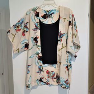 Cejon floral print kimono jacket